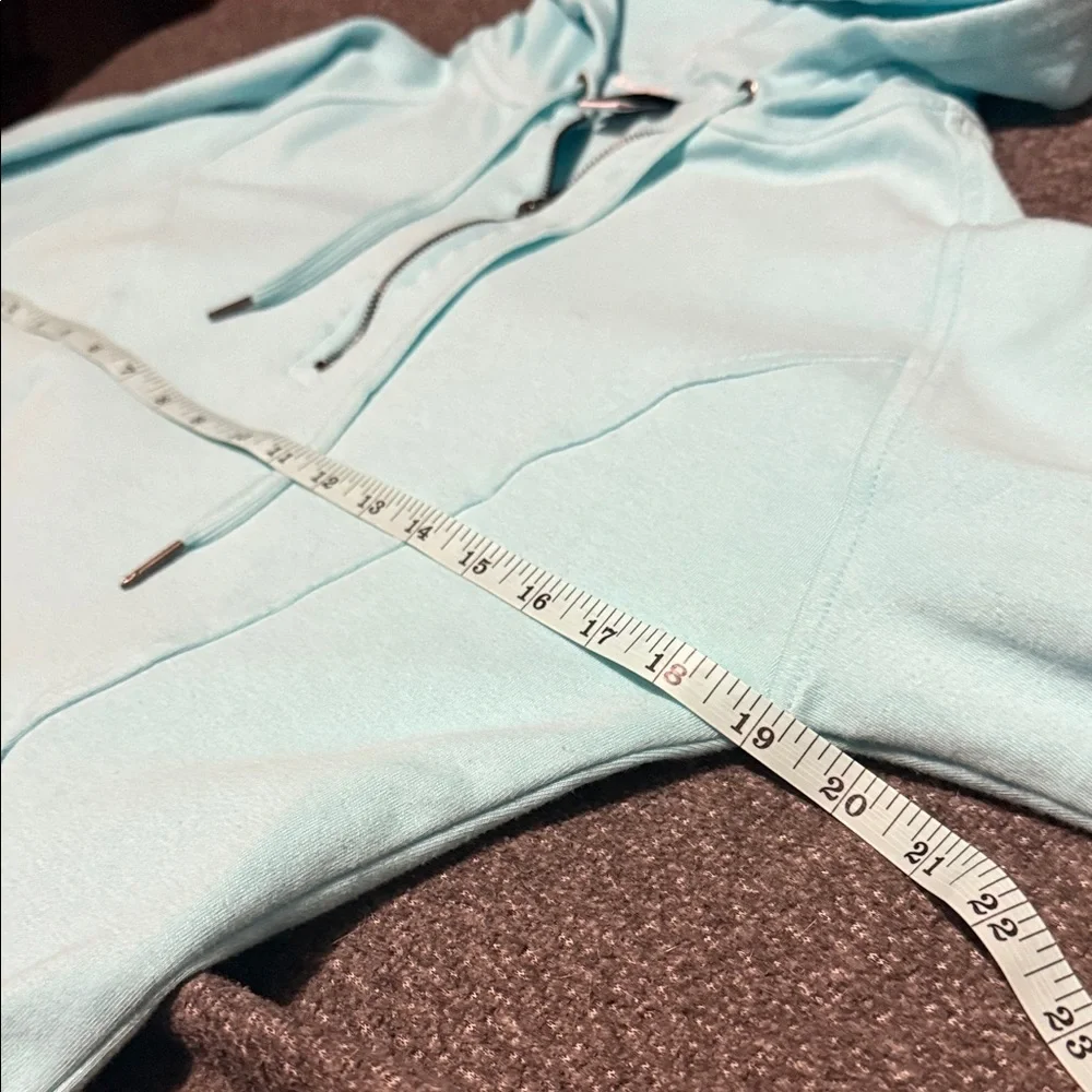 Champion {Girls Large} Aqua Blue Quarter- Zip Hoodie